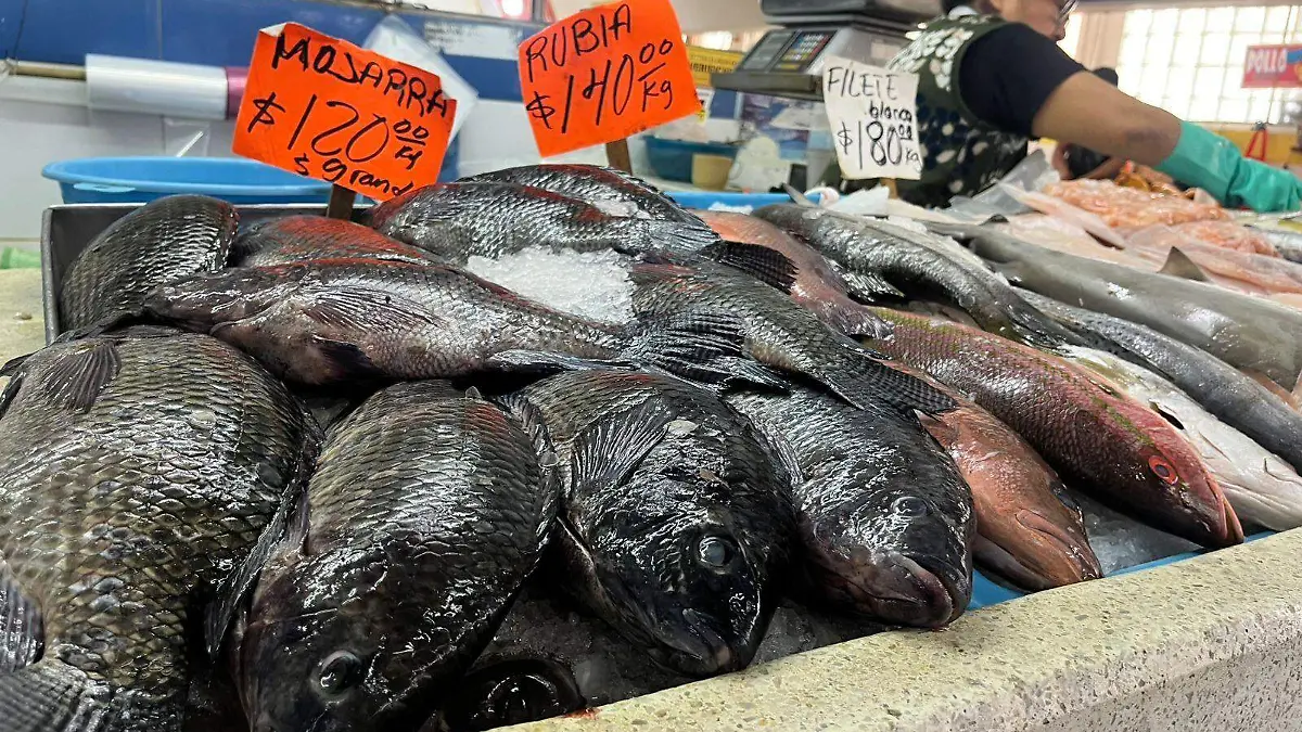 Venta de pescado por cuaresma