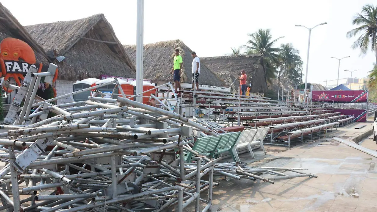 Desinstalación de gradas