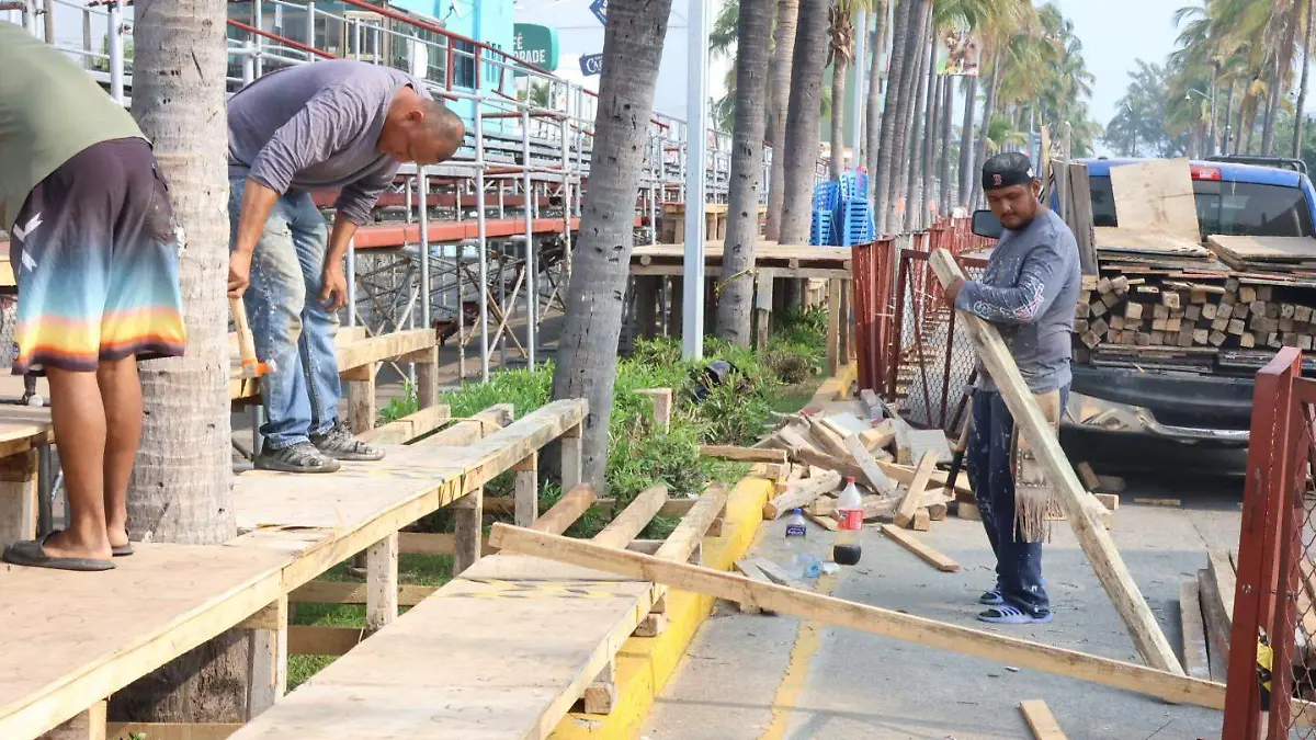Desinstalación de gradas