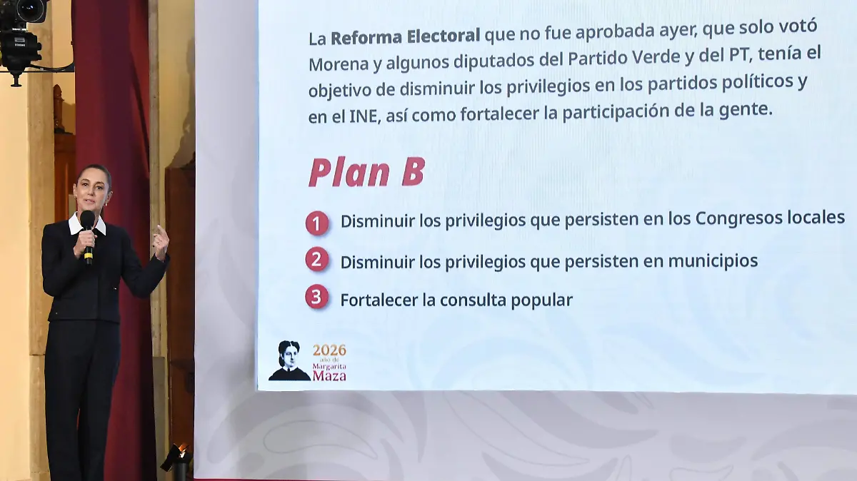 Conferencia Sheinbaum Plan B