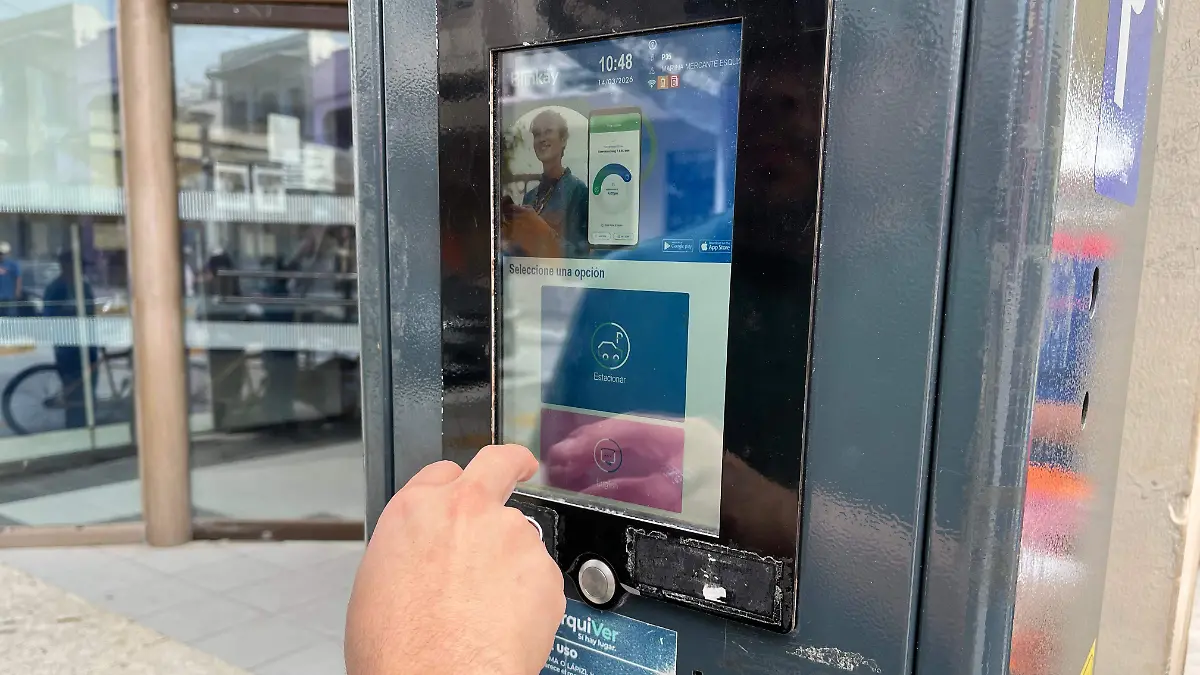 Cobro de parquímetro en Veracruz