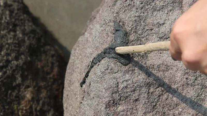 Hidrocaburo en playa de Boca del río 