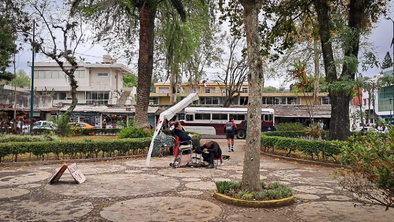 Primera estación del ferrocarril en Xalapa