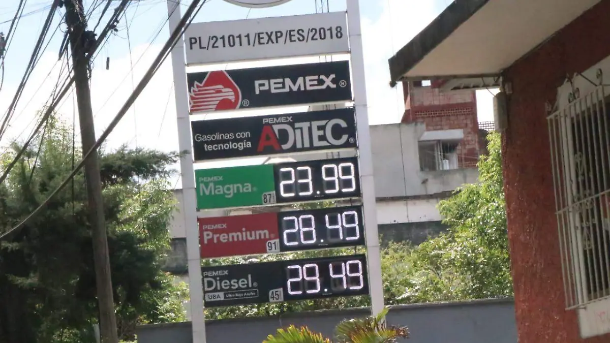 Precio de gasolina en Xalapa