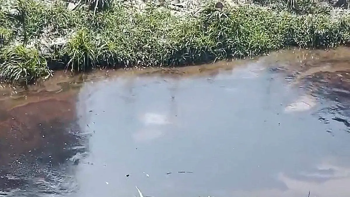 Hidrocarburo en arroyos de Poza Rica