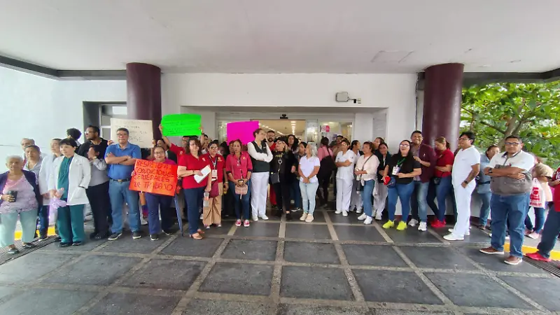Manifestación de trabajadores del sector salud 