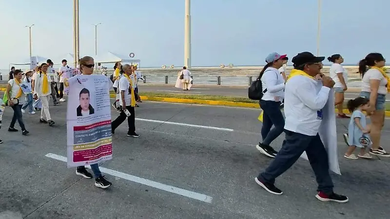 Marcha Colectivo Solecito en Veracruz 