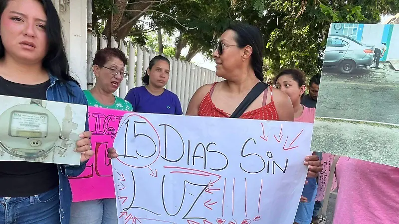 Manifestación en kinder por falta de energía eléctrica 