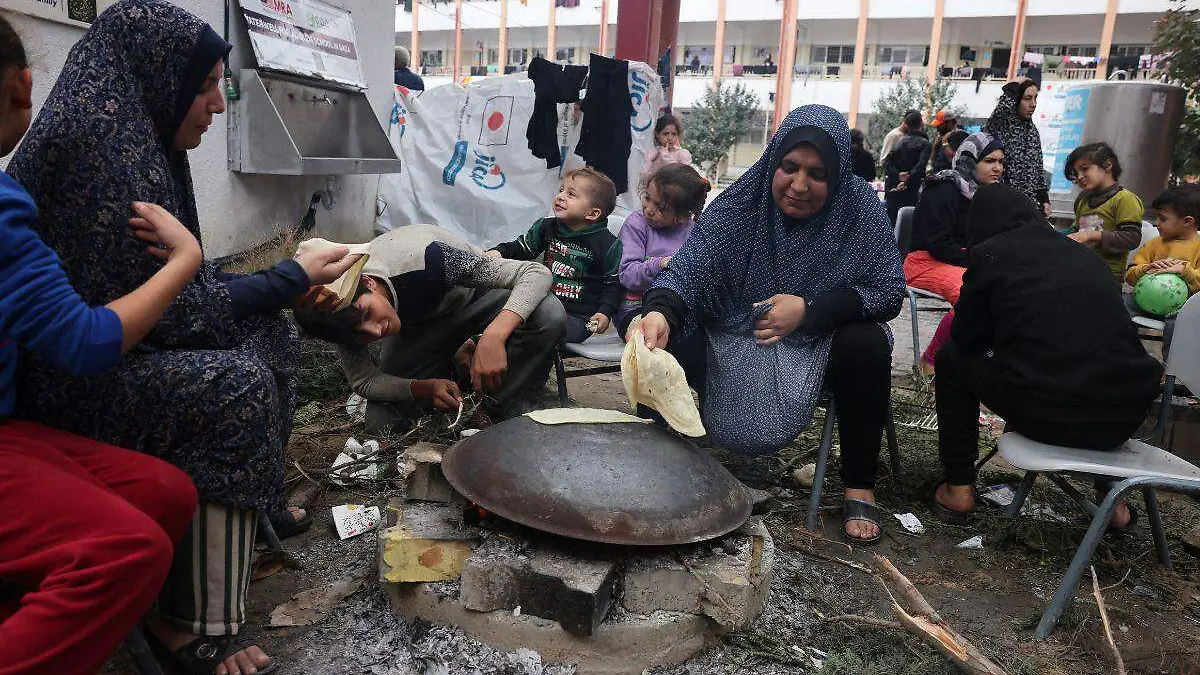 Palestinos en Franja de Gaza en medio del asedio de Israel