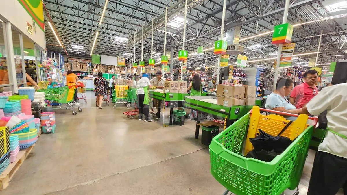Tiendas abarrotadas