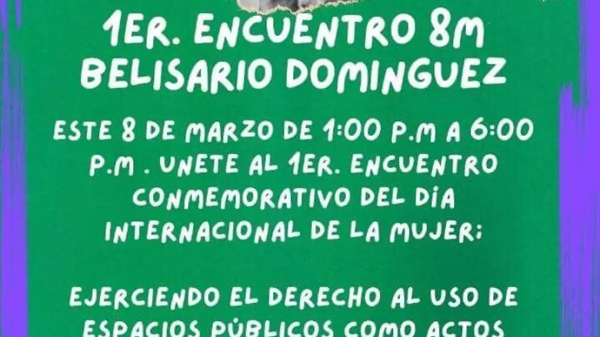 Convocatoria marcha en Belisario Domínguez