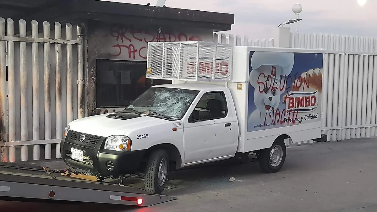camion vandalizado