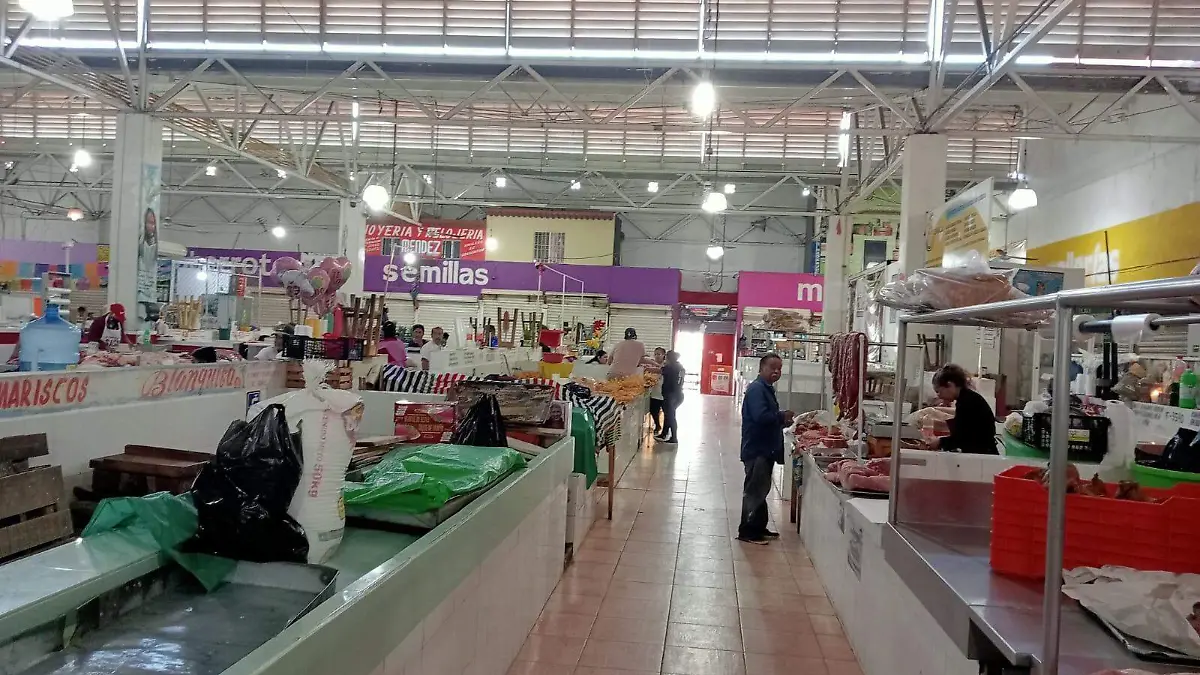Pasillos del Mercado Juan Sabines Gutiérrez