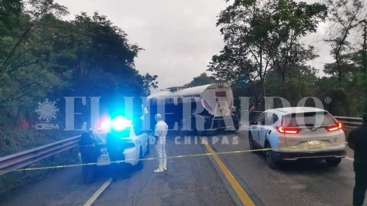 peregrinos accidentados zona acordonada