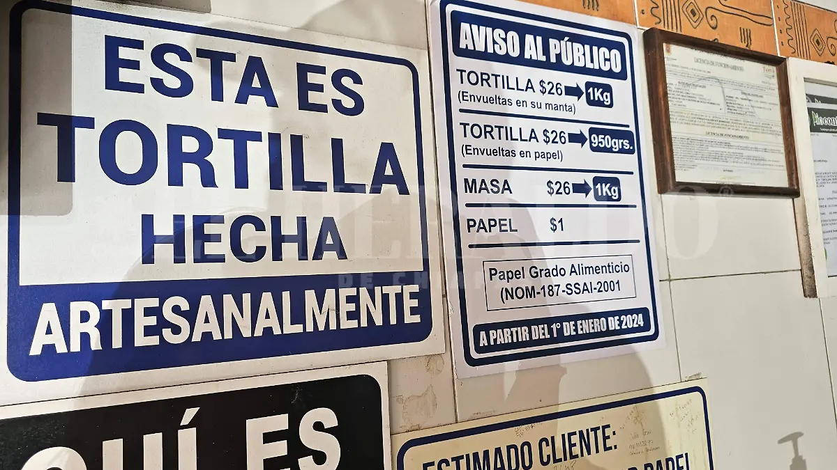 Precio de tortilla