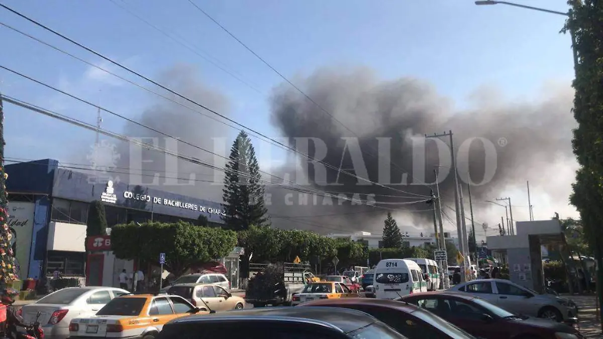 Incendio en Tuxtla Gutiérrez