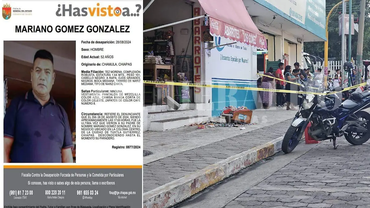 levantan a comerciante en Tuxtla G