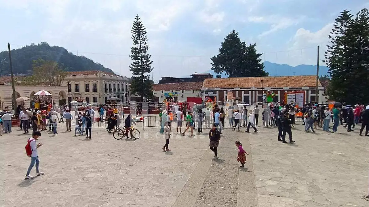 Plaza en San Cristóbal de las Casas