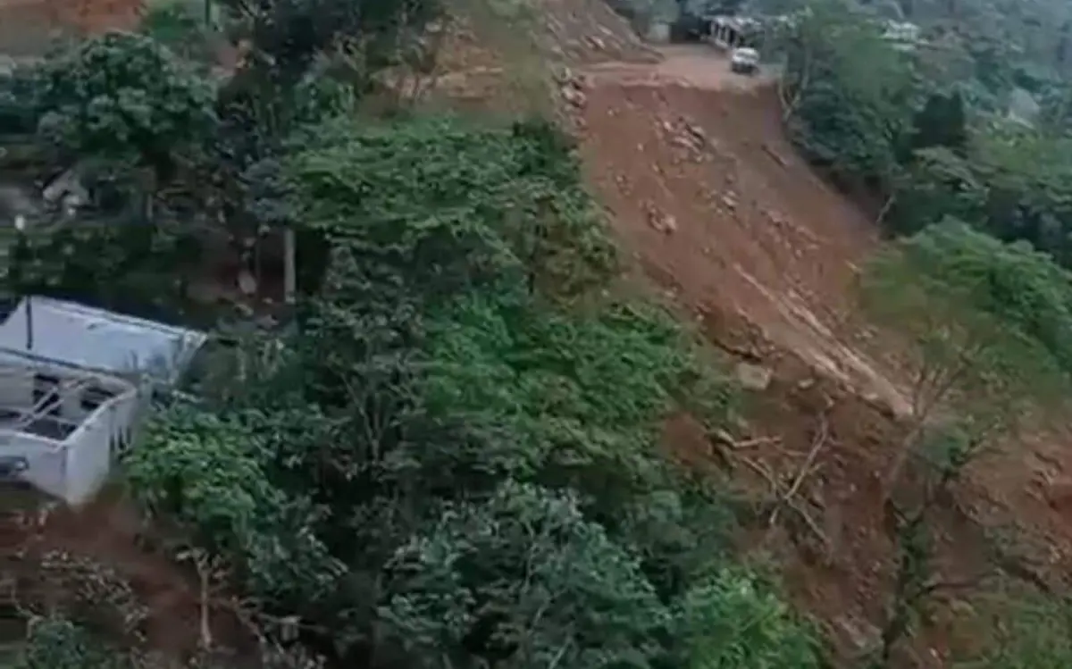 derrumbe en la región de los altos de chiapas