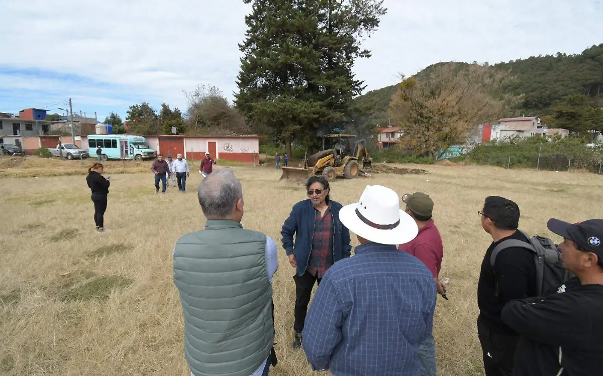 Personas en área verde