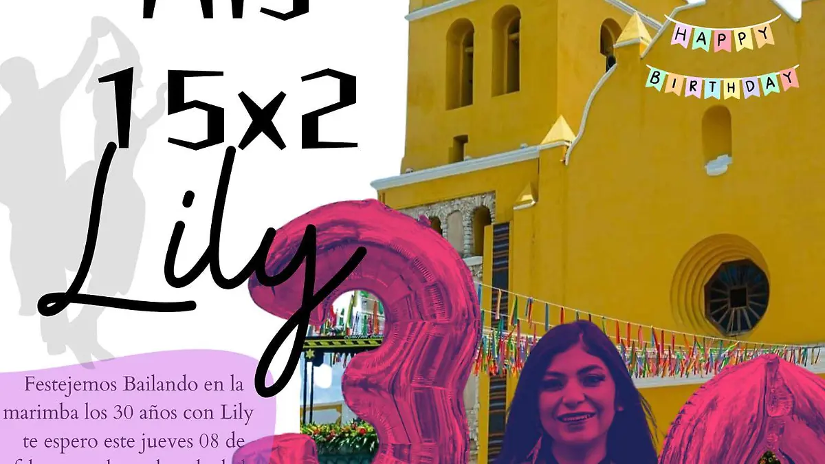 cumpleaños llily invitación