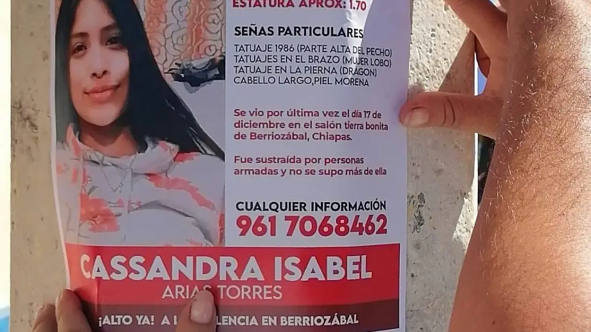 Ficha de búsqueda de Cassandra Isabel
