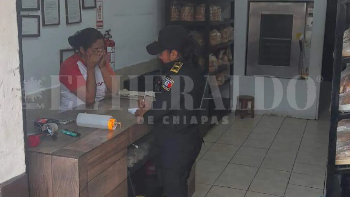 Asalto a panadería en Tuxtla Gutiérrez