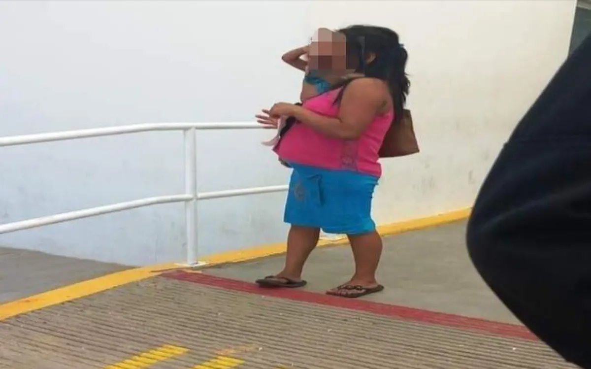 madre de bebe en aprietos