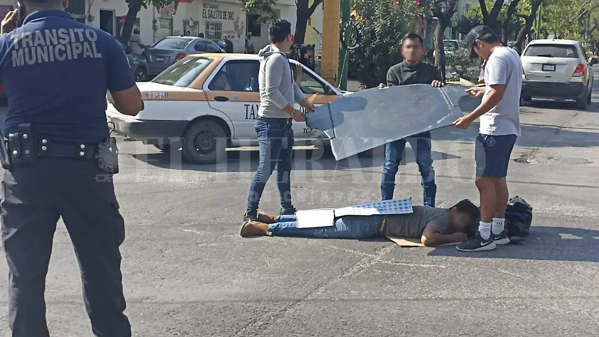 Accidente en barrio Hidalgo