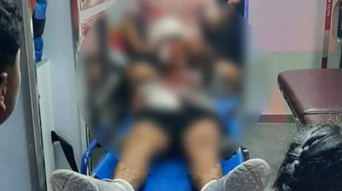 Motociclista lesionado