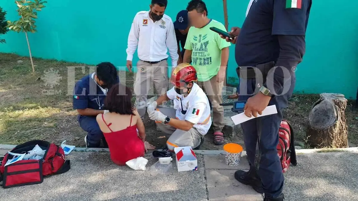 jovencita atropellada