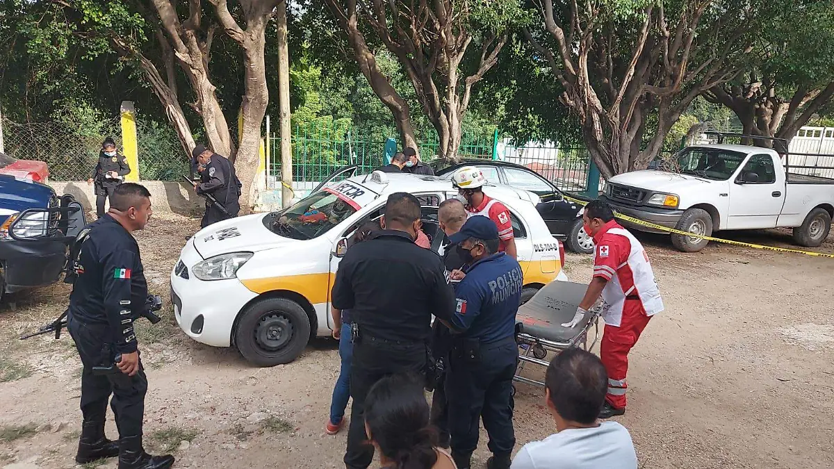 taxista resulta baleado en un asalto 2