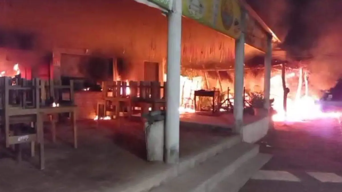 incendio de coctelería
