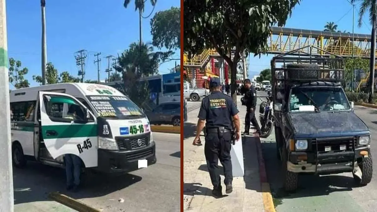 camioneta impacta a colectivo