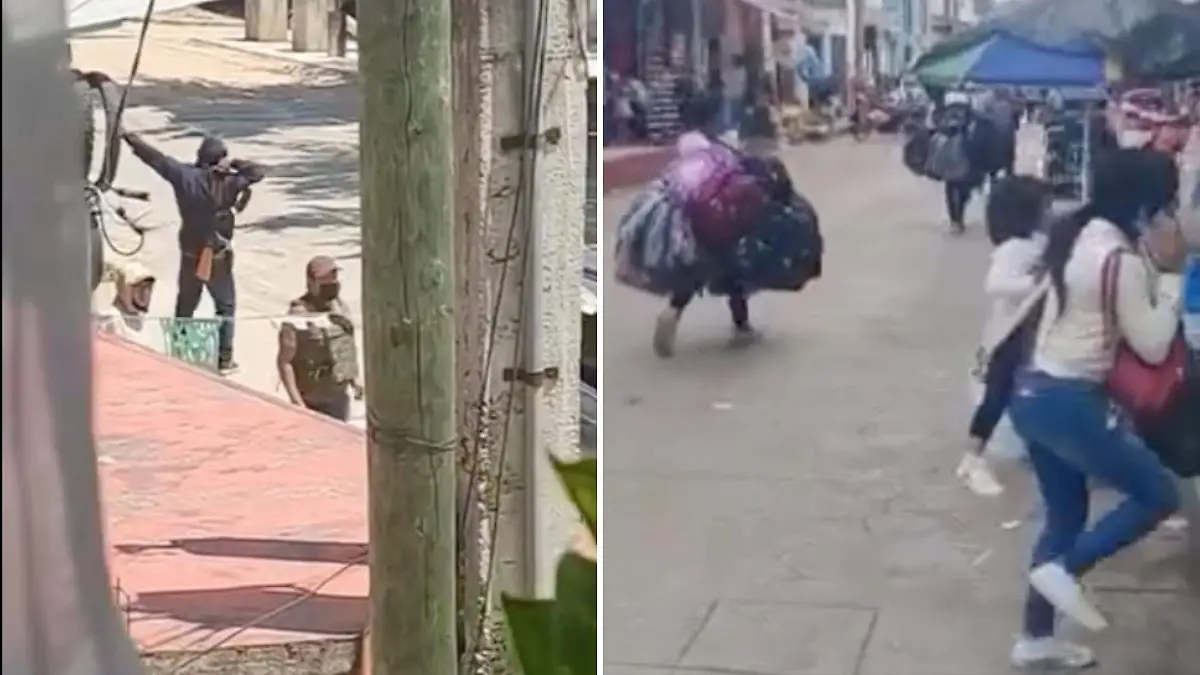 Balacera en San Cristóbal de las Casas
