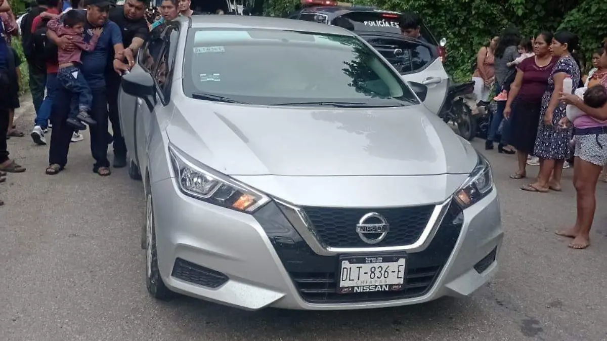 Árbol cae sobre transporte colectivo en Palenque