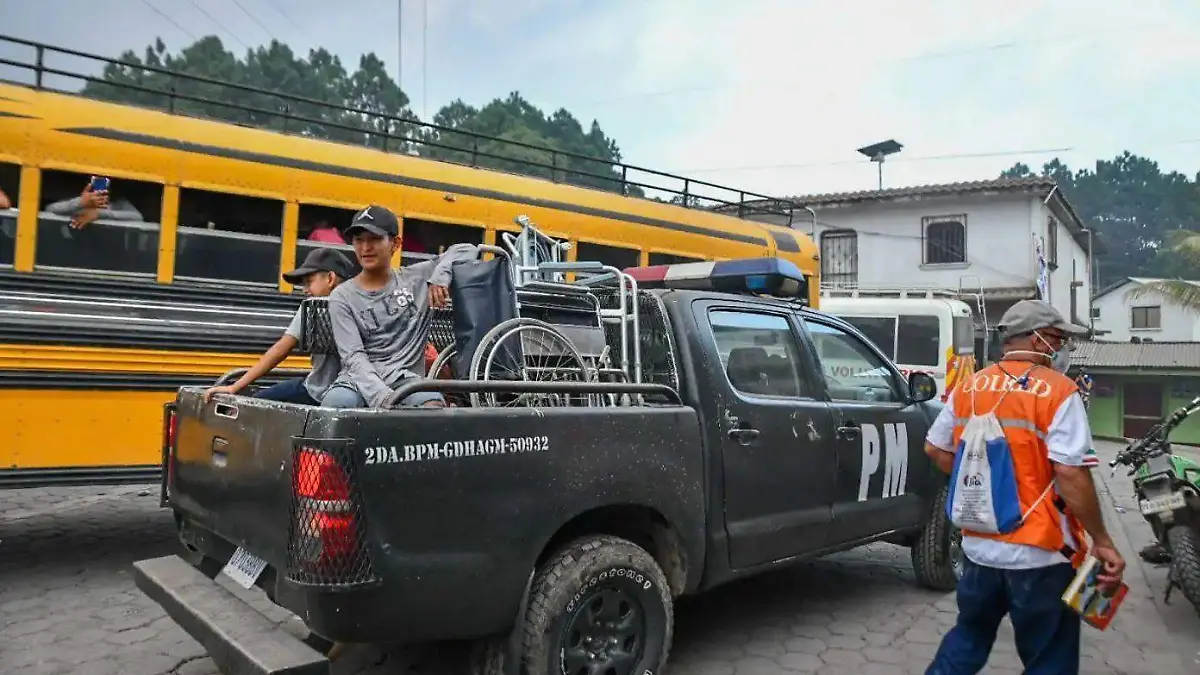 Explosión de volcán de Fuego en Guatemala