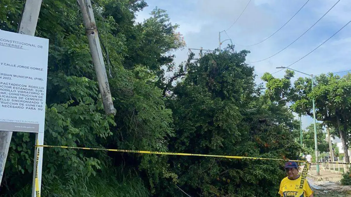 Afectaciones por lluvia