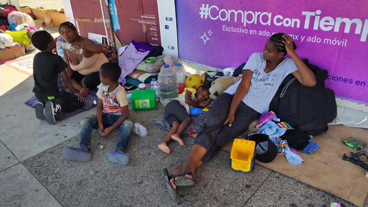 Migrantes varados en Chiapas