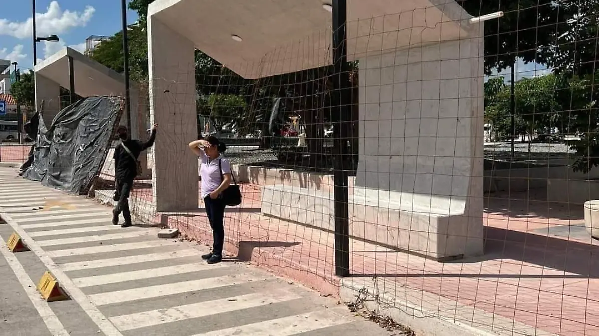 Parada de autobús en el Centro Cultural de Chiapas