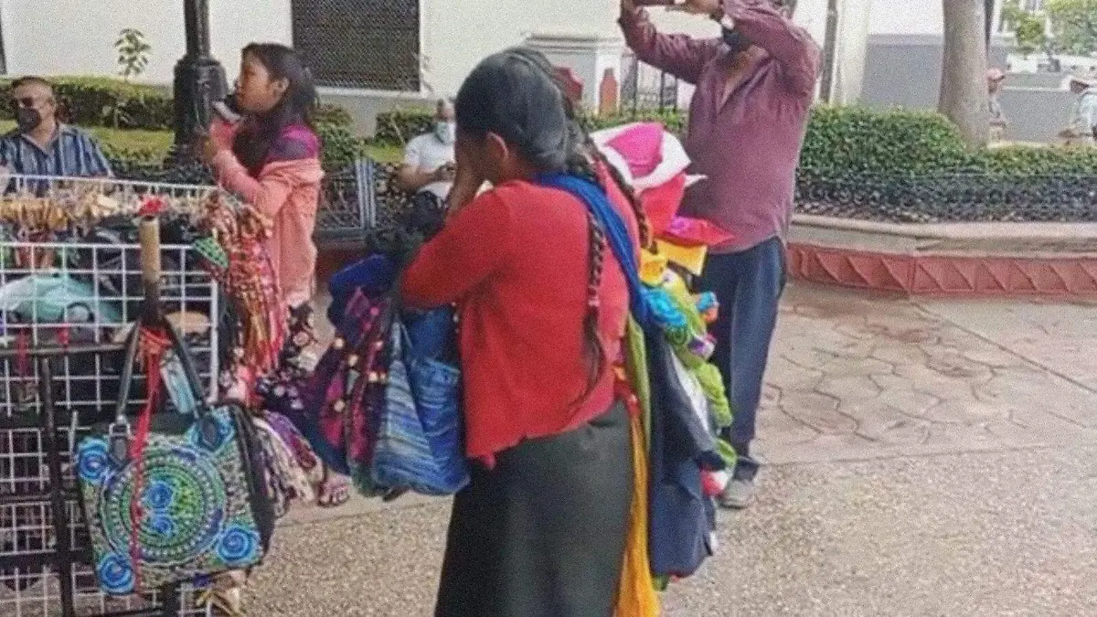Vendedora ambulante