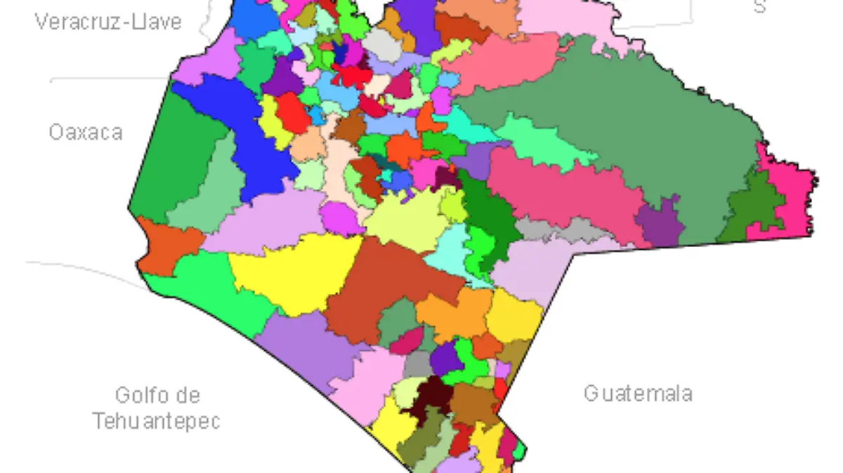 División Geográfica Chiapas