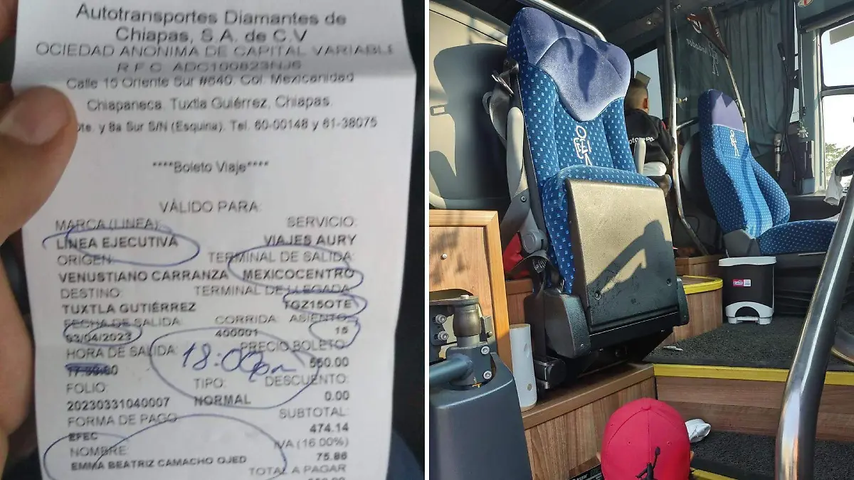 Pasajeros varados