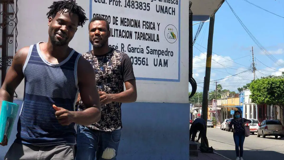 migrantes cubrebocas