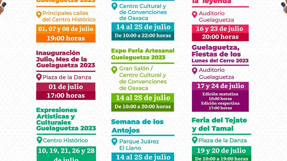 Cartelera Guelaguetza