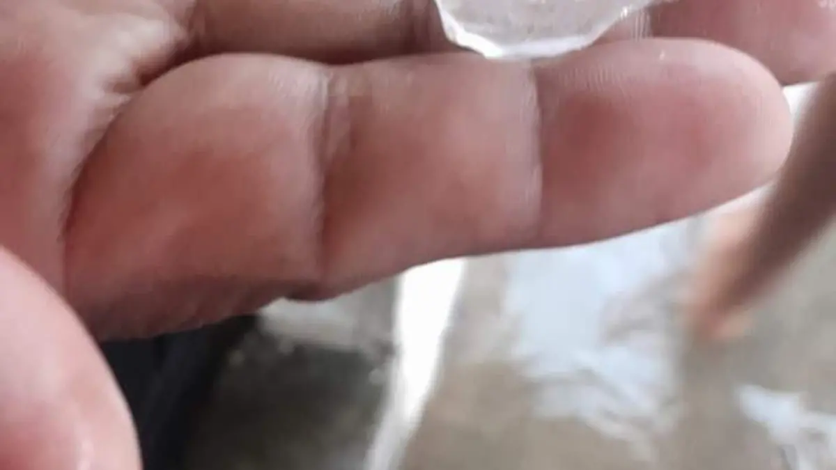 Lluvia con granizo en Tonalá