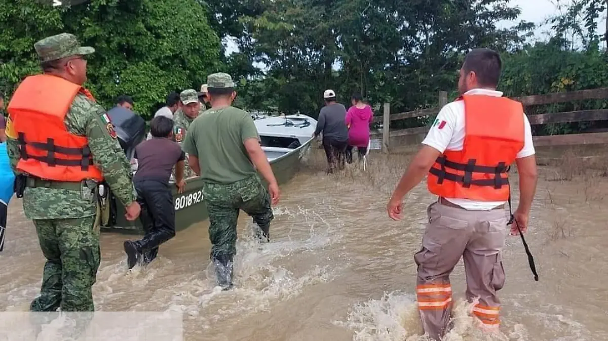 Inundaciones en Benemérito de las Américas
