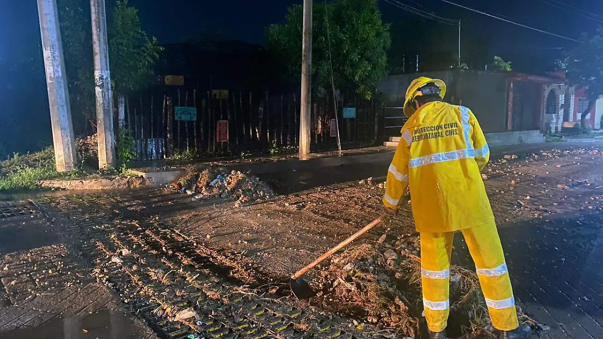 Lluvias intensas en Berriozábal