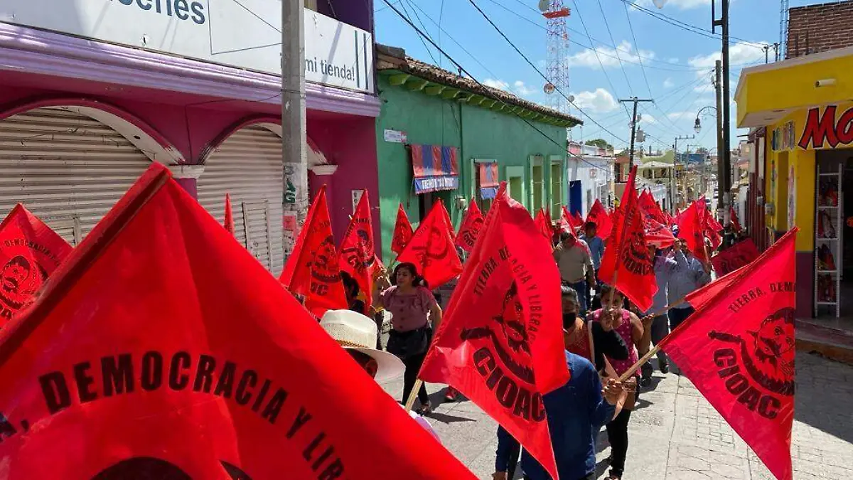 Marcha en Venustiano Carranza