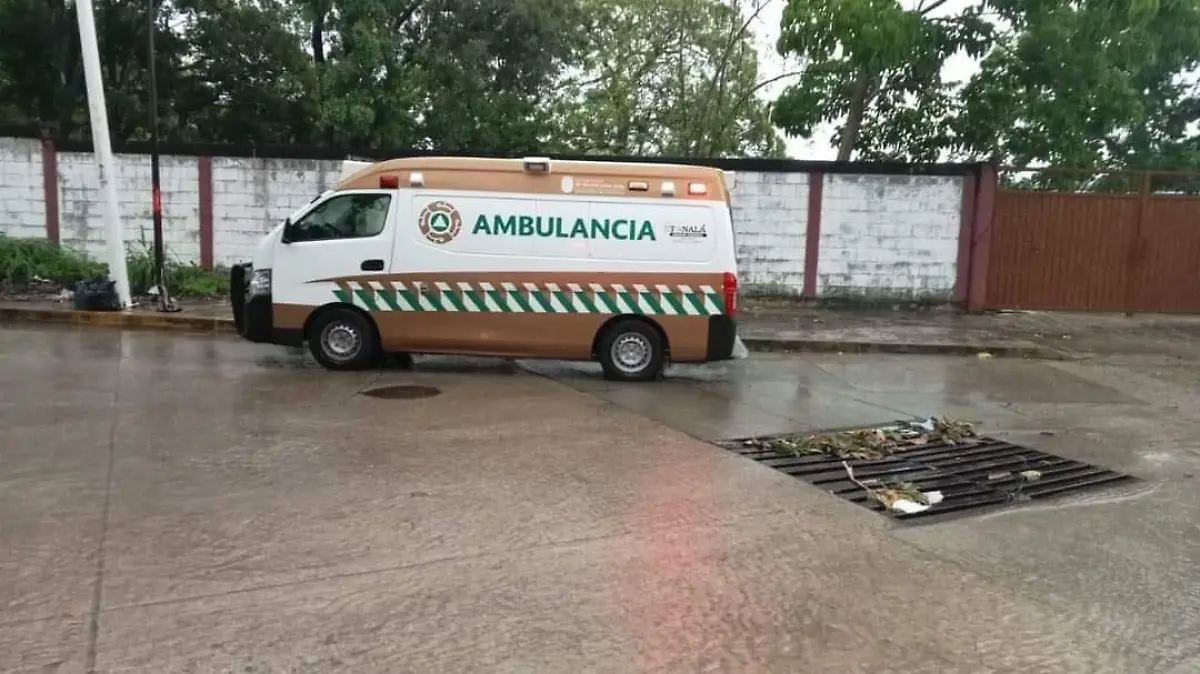Lluvia con granizo en Tonalá